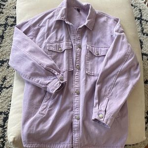 Oversized Purple Jean Jacket